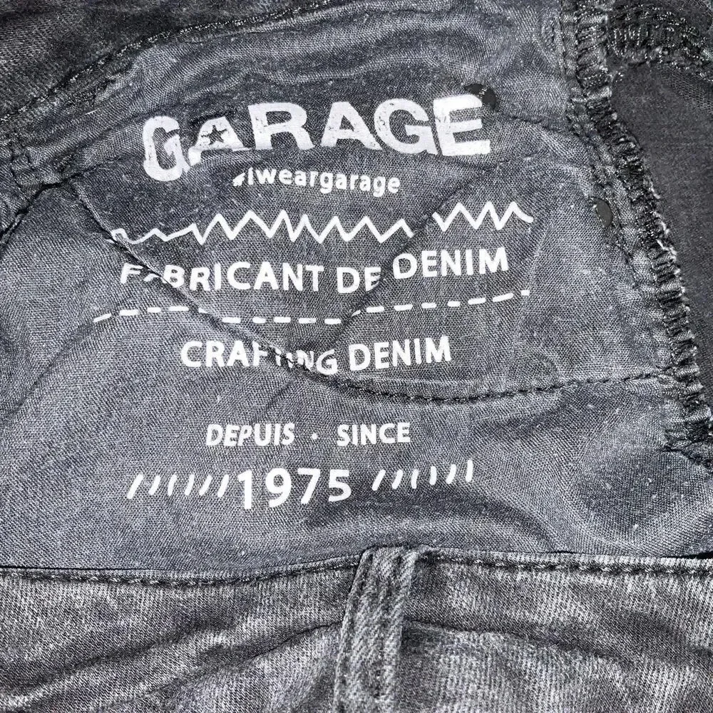 Distressed Skinny Jeans Size 3 Crafting Denim Womens Black Casual
